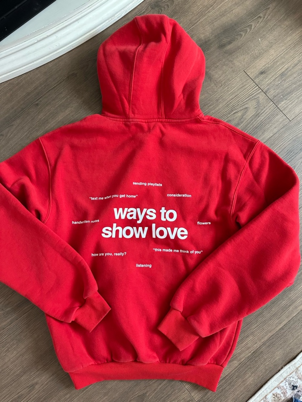 Comfrt Red Hooded Pullover